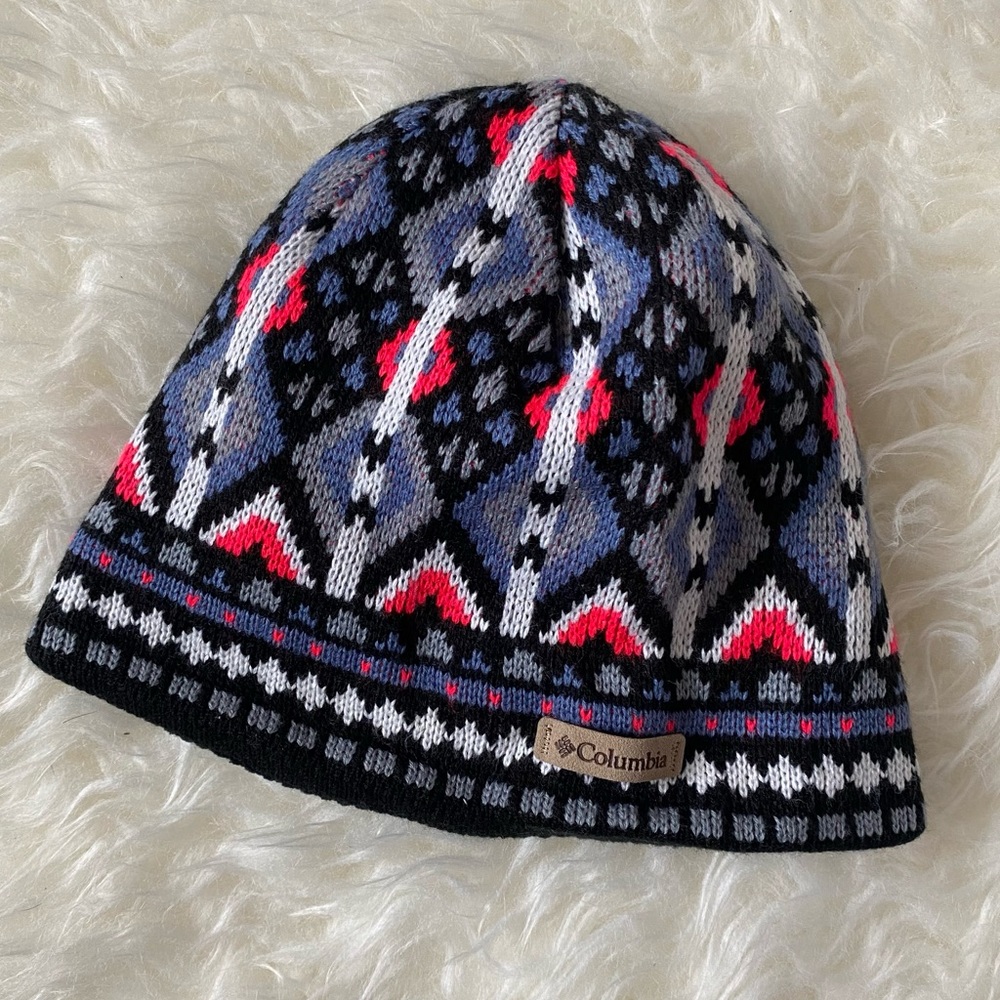 Columbia Geometric Knit Lined Beanie